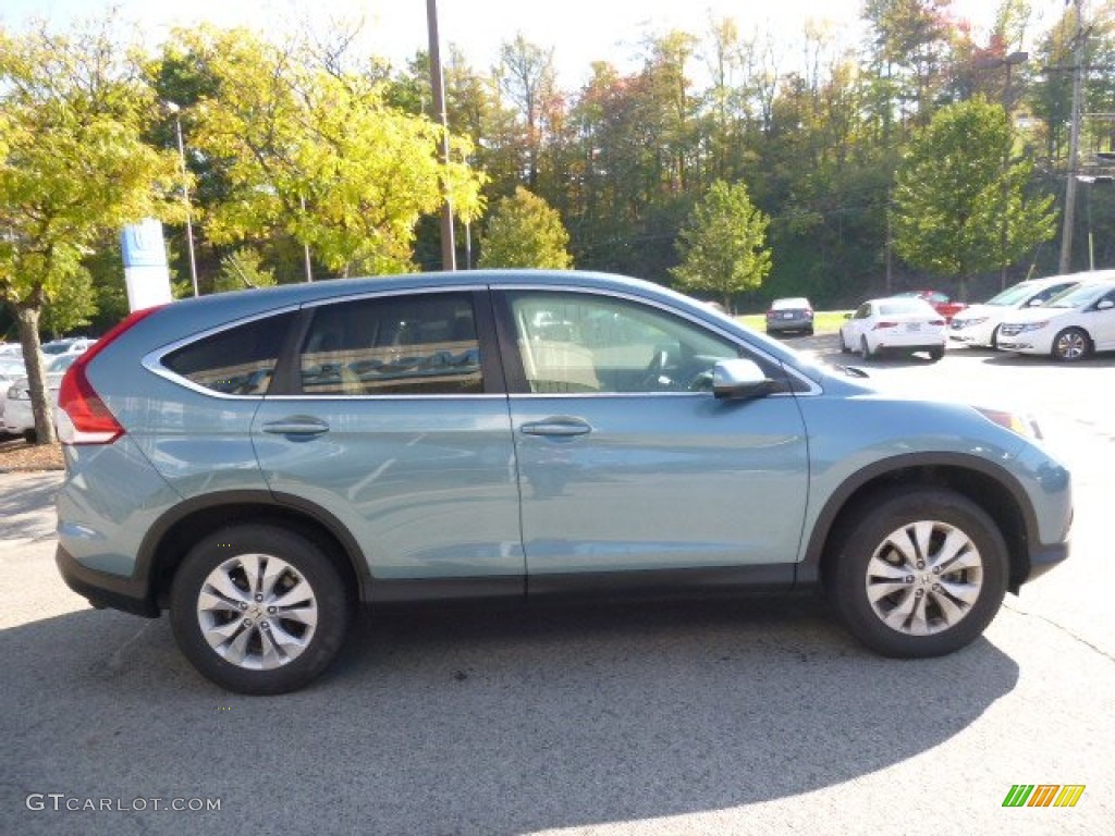 2013 CR-V EX AWD - Mountain Air Metallic / Beige photo #6