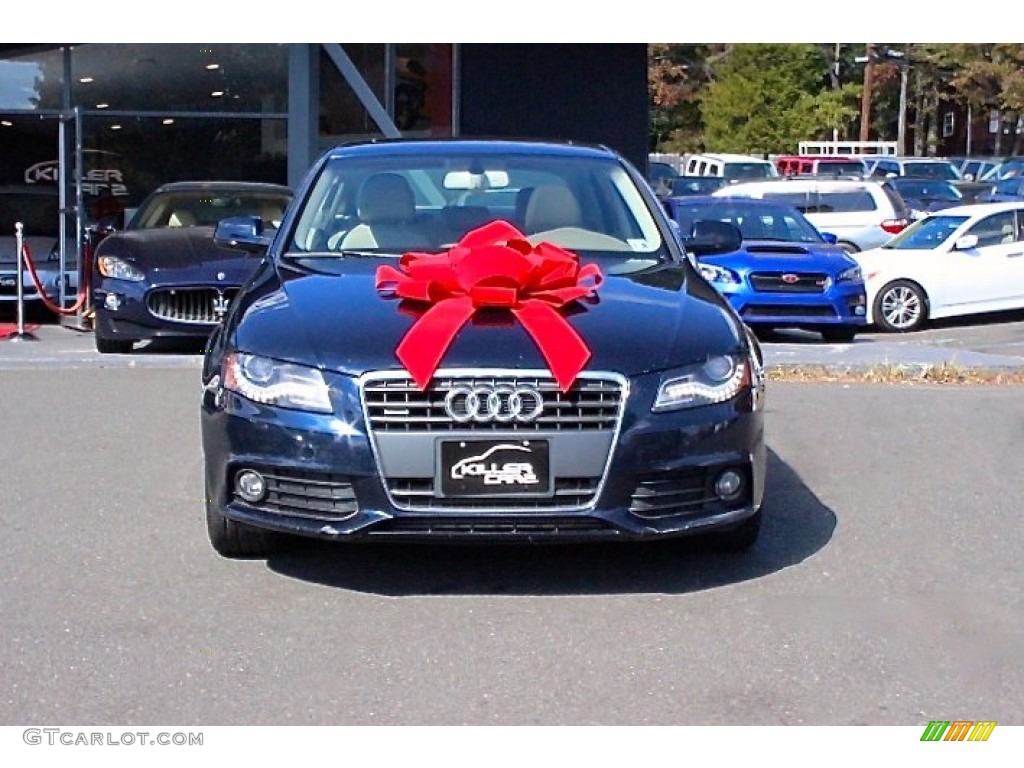 2011 A4 2.0T quattro Sedan - Deep Sea Blue Pearl / Cardamom Beige photo #2