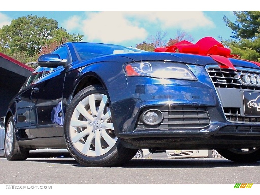 2011 A4 2.0T quattro Sedan - Deep Sea Blue Pearl / Cardamom Beige photo #12