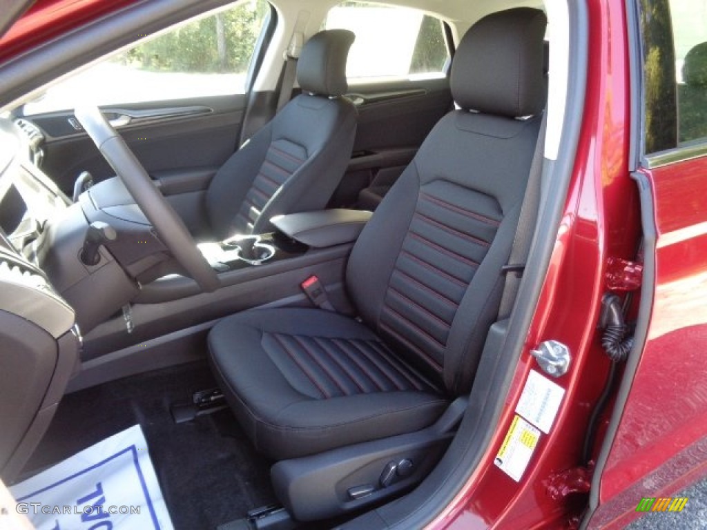 2016 Fusion SE - Ruby Red Metallic / Charcoal Black photo #14