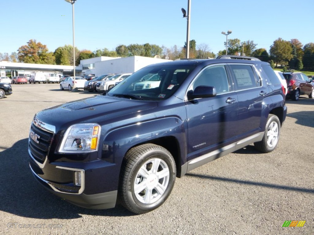 Slate Blue Metallic 2016 GMC Terrain SLE AWD Exterior Photo #108027365