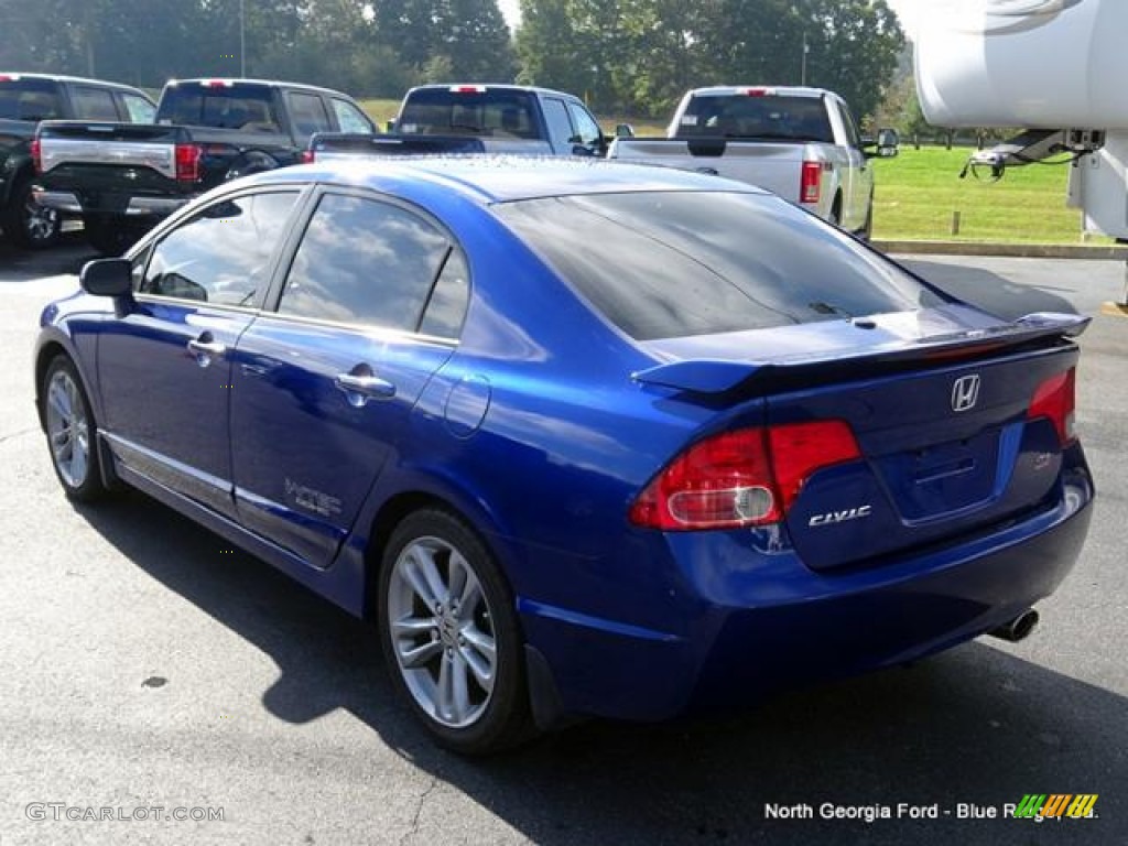 2008 Civic Si Sedan - Fiji Blue Pearl / Black photo #3