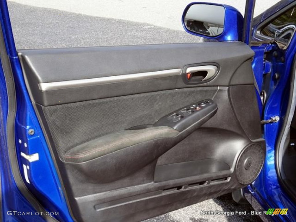 2008 Civic Si Sedan - Fiji Blue Pearl / Black photo #11