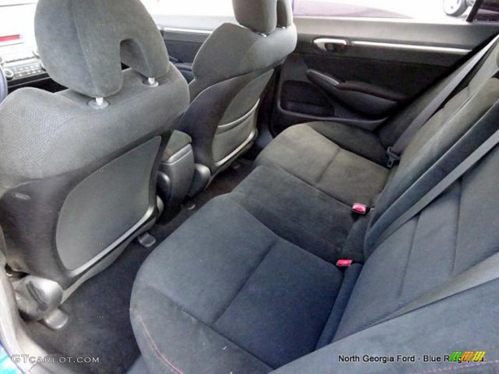 2008 Civic Si Sedan - Fiji Blue Pearl / Black photo #16