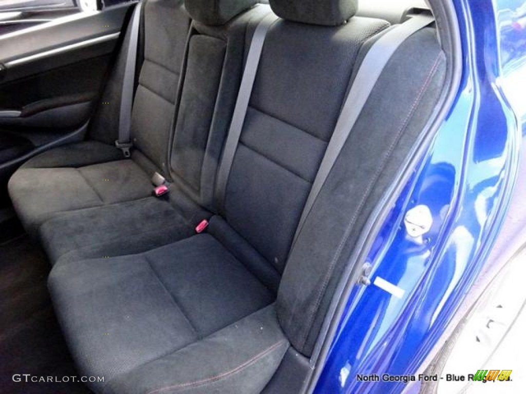 2008 Civic Si Sedan - Fiji Blue Pearl / Black photo #17
