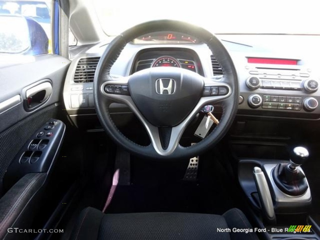 2008 Civic Si Sedan - Fiji Blue Pearl / Black photo #20