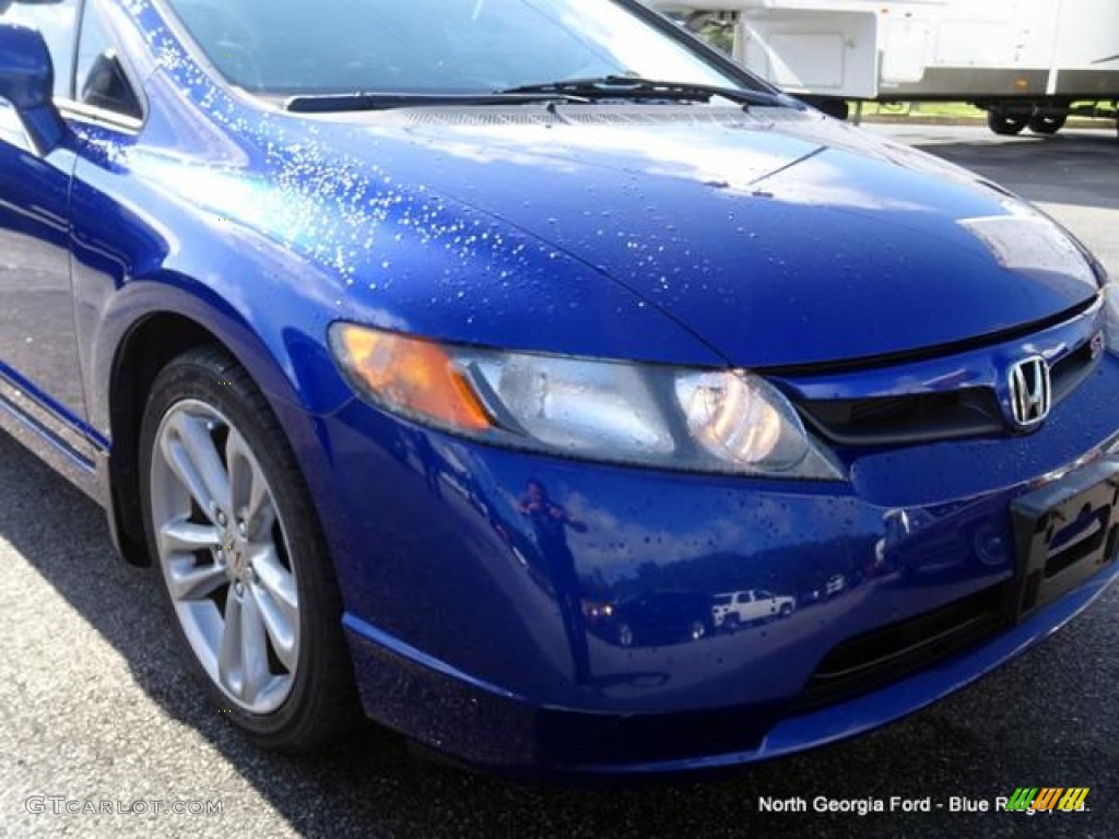 2008 Civic Si Sedan - Fiji Blue Pearl / Black photo #30