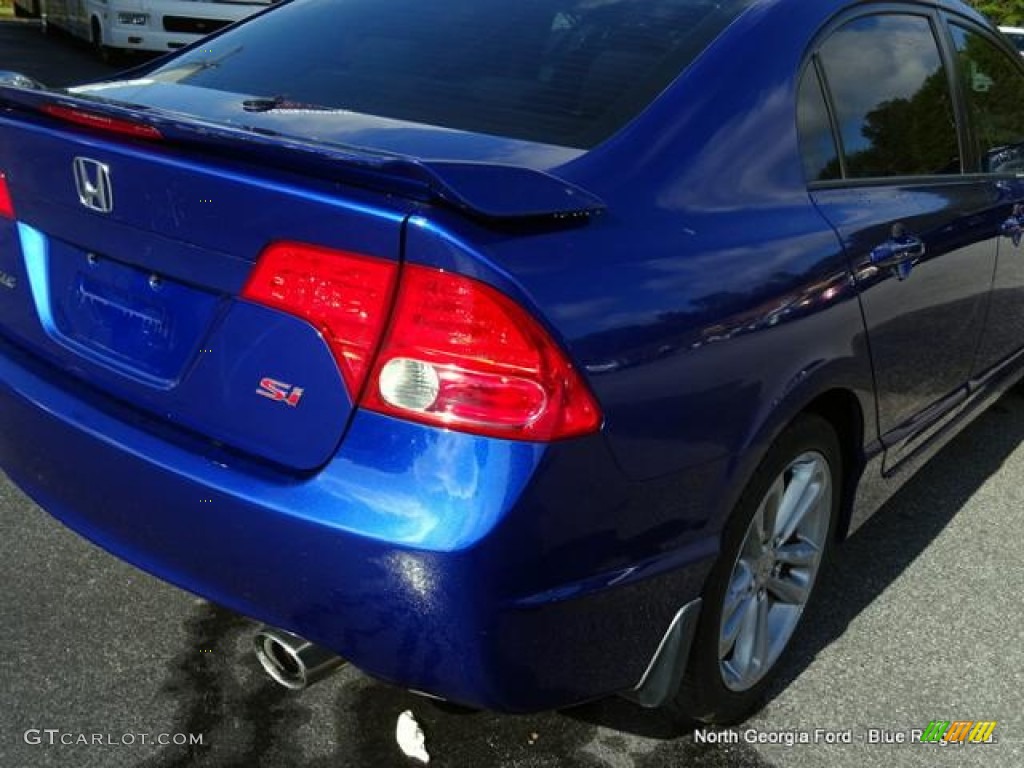 2008 Civic Si Sedan - Fiji Blue Pearl / Black photo #31
