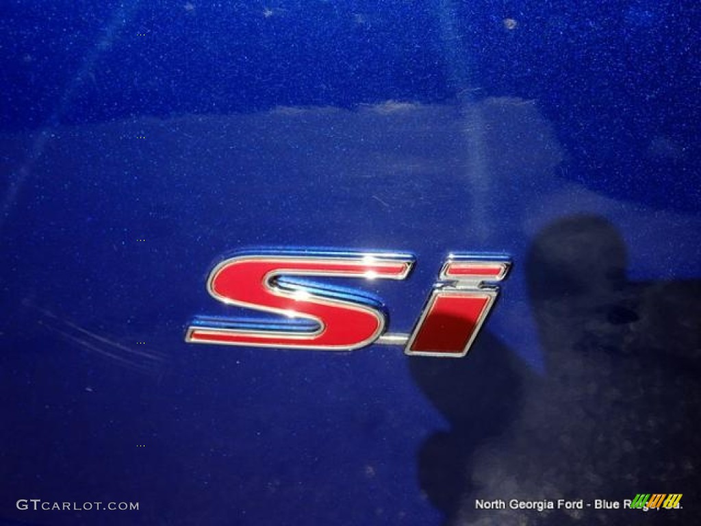 2008 Civic Si Sedan - Fiji Blue Pearl / Black photo #33