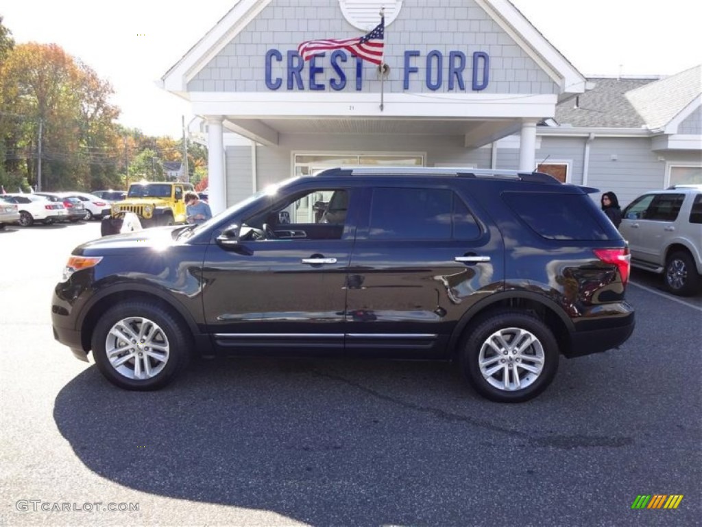 2014 Explorer XLT 4WD - Tuxedo Black / Charcoal Black photo #4