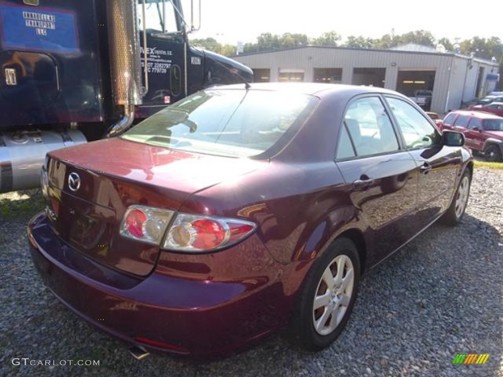 2006 MAZDA6 i Sedan - Dark Cherry Metallic / Beige photo #3