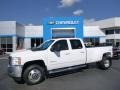 Summit White 2011 Chevrolet Silverado 3500HD LTZ Crew Cab 4x4