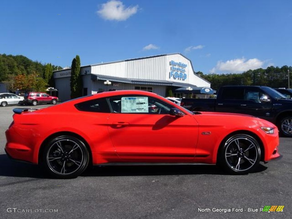 2016 Mustang GT/CS California Special Coupe - Competition Orange / California Special Ebony Black/Miko Suede photo #6