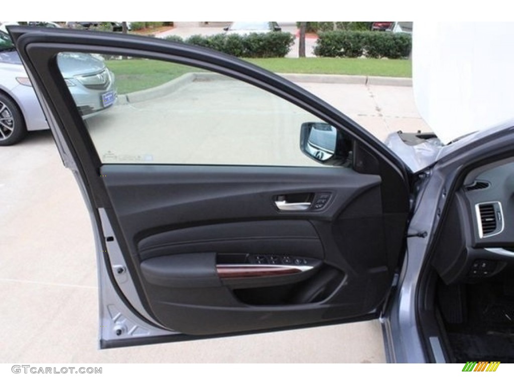 2016 Acura TLX 2.4 Technology Ebony Door Panel Photo #108041441