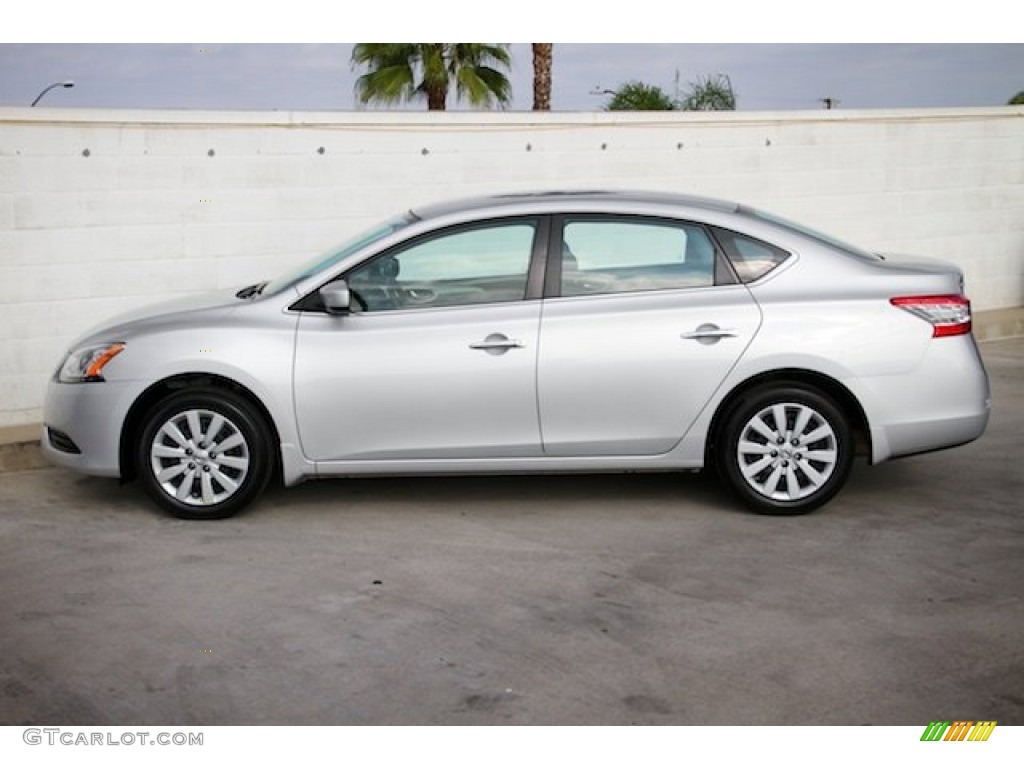 2014 Sentra SV - Brilliant Silver / Charcoal photo #8