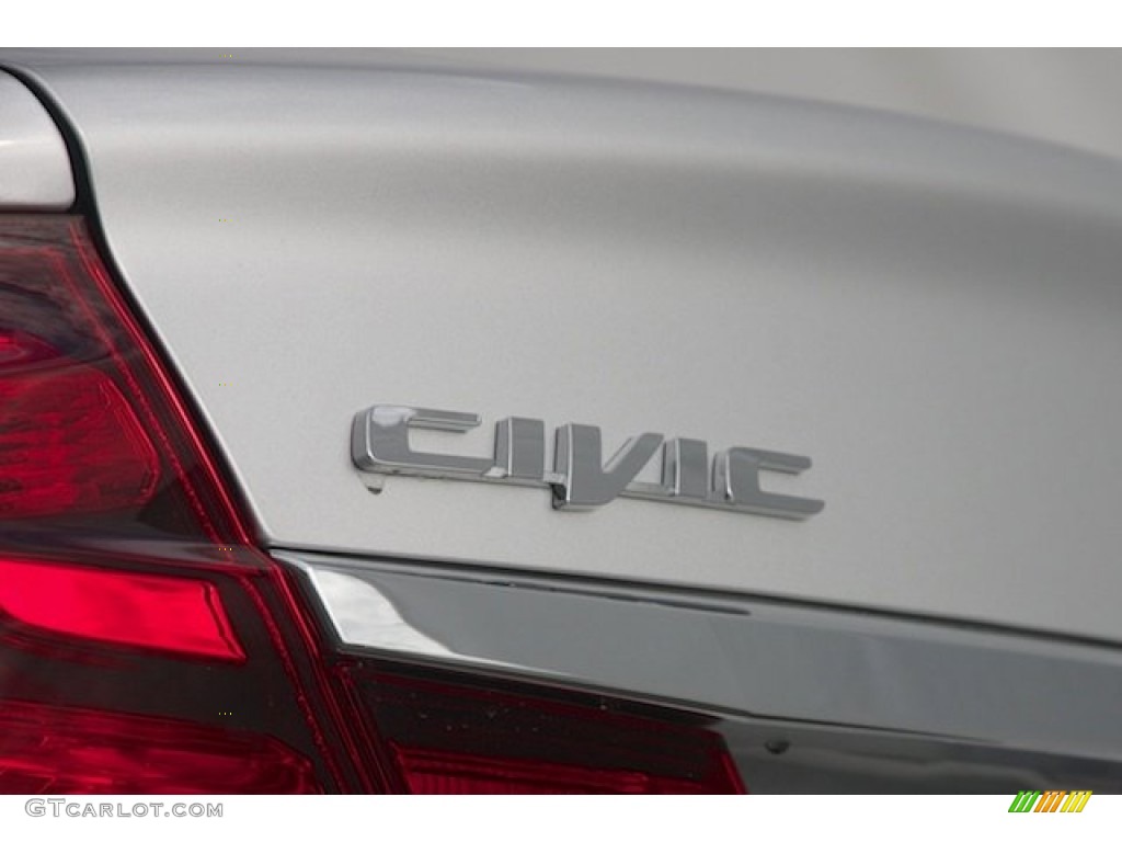 2015 Civic LX Sedan - Alabaster Silver Metallic / Gray photo #3