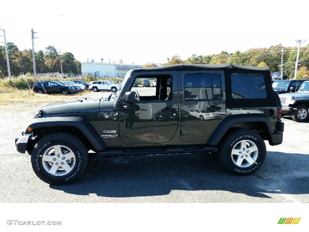 2016 Wrangler Unlimited Sport 4x4 - Tank / Black photo #3