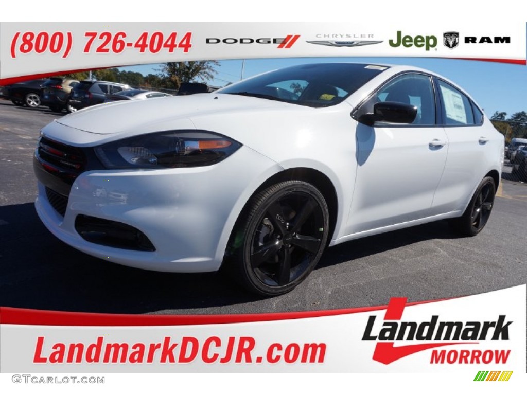 2016 Dart SXT Rallye Blacktop - Bright White / Black/Light Tungsten photo #1