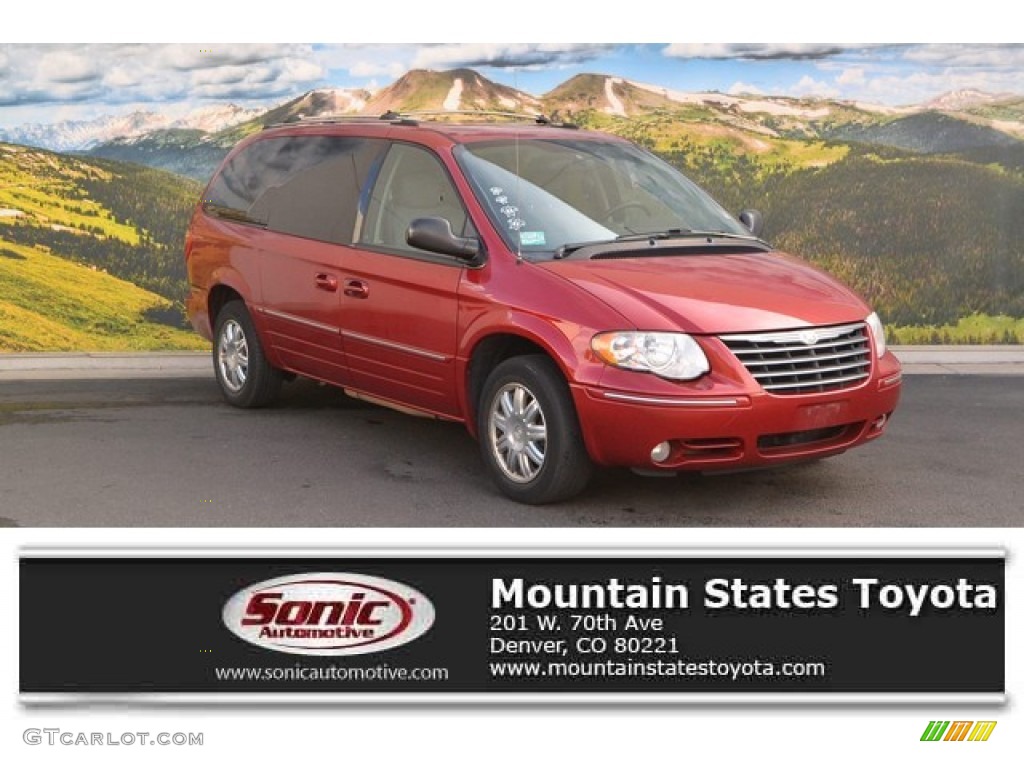 Inferno Red Pearl Chrysler Town & Country