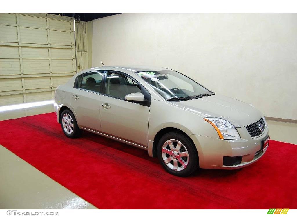 2007 Sentra 2.0 S - Sandstone Metallic / Charcoal/Steel photo #1