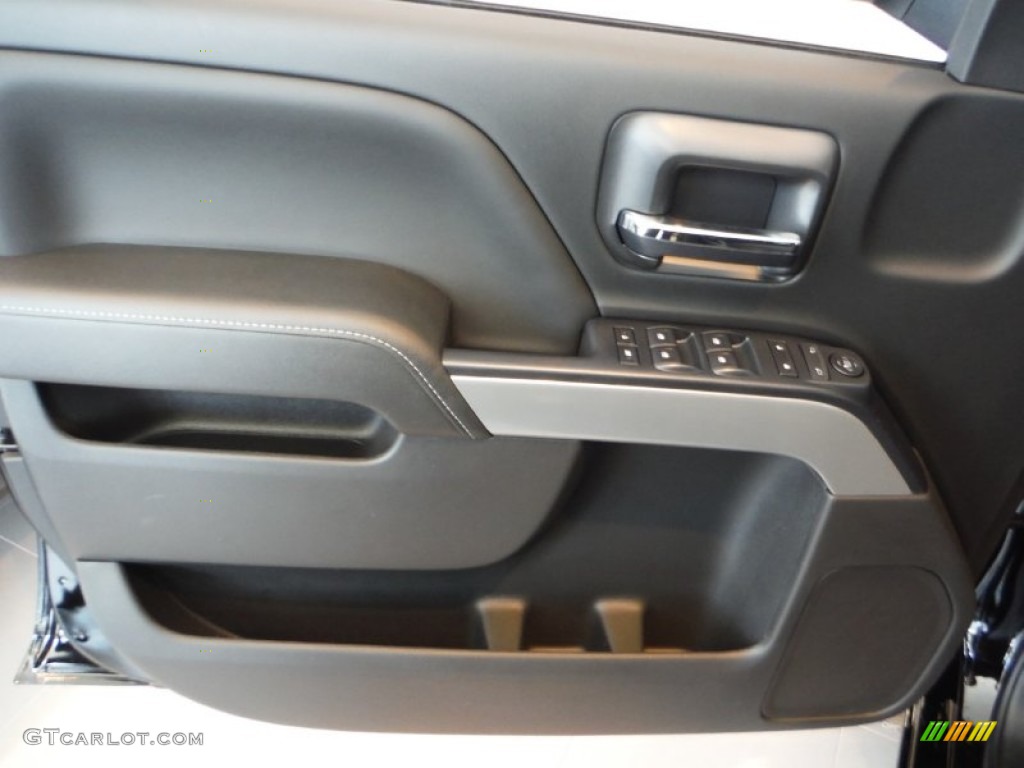 2016 Chevrolet Silverado 1500 LT Z71 Double Cab 4x4 Jet Black Door Panel Photo #108055877