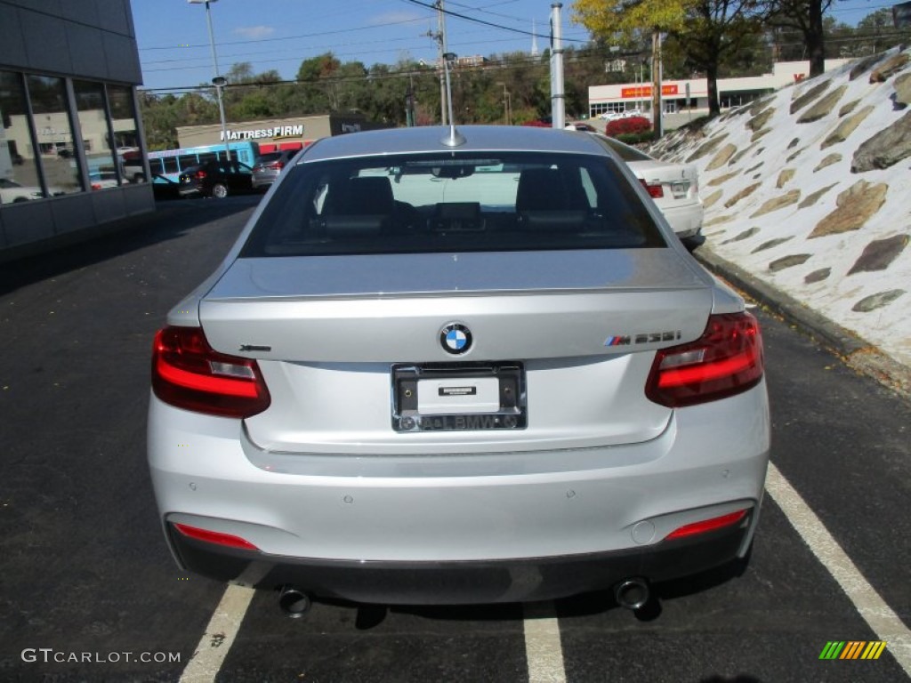 2016 M235i xDrive Coupe - Glacier Silver Metallic / Black photo #5