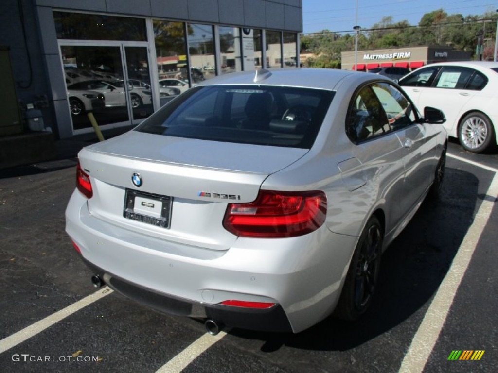 2016 M235i xDrive Coupe - Glacier Silver Metallic / Black photo #6