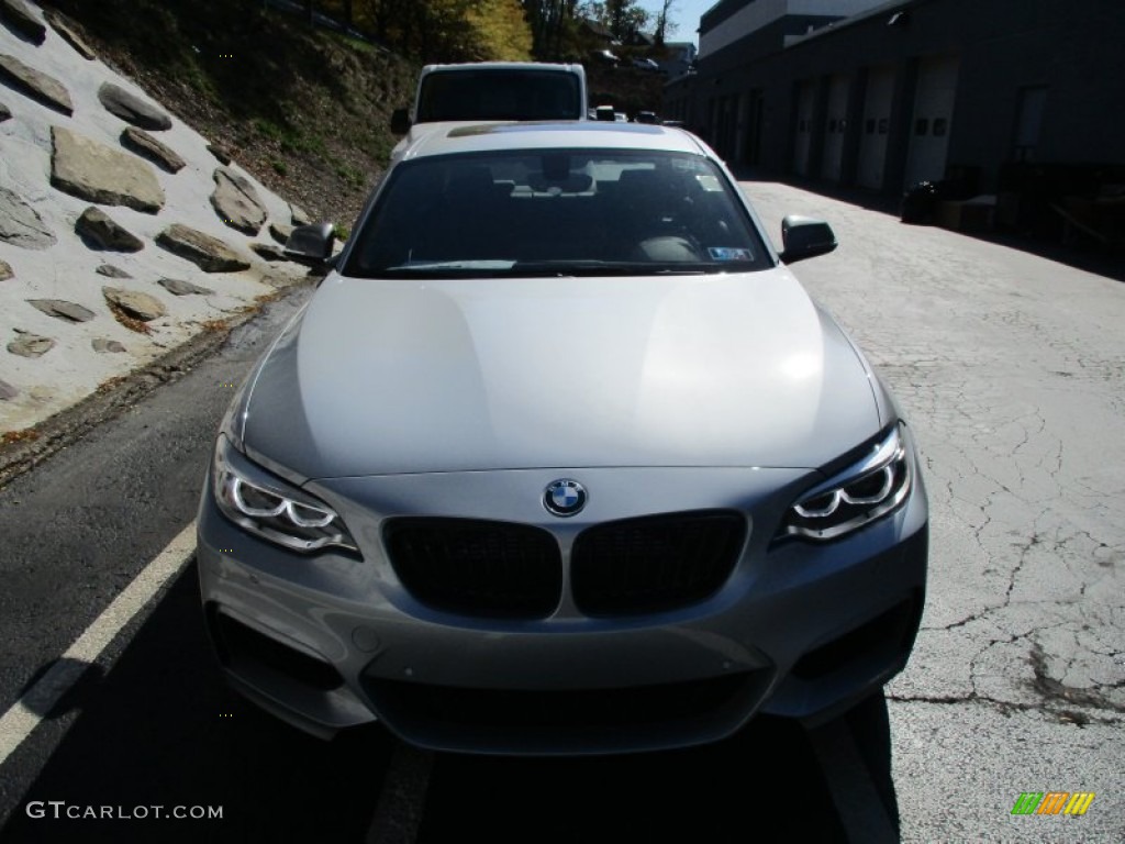 2016 M235i xDrive Coupe - Glacier Silver Metallic / Black photo #8