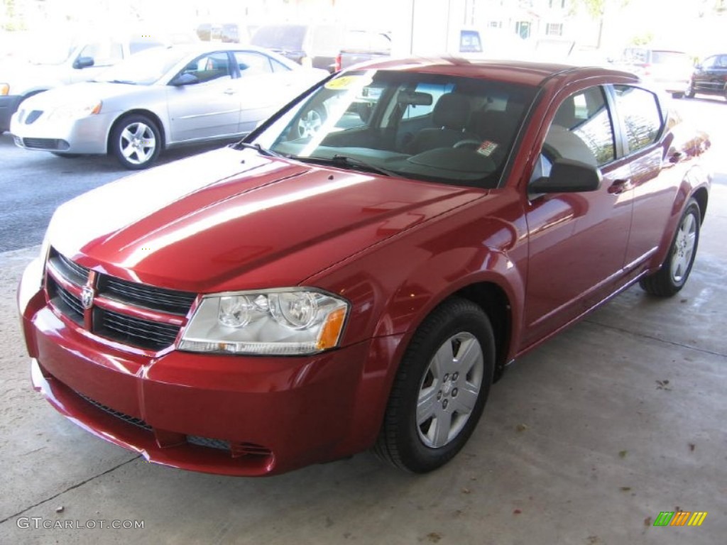 Inferno Red Crystal Pearl 2010 Dodge Avenger SXT Exterior Photo #108062437