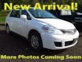 Fresh Powder White 2011 Nissan Versa 1.8 S Sedan