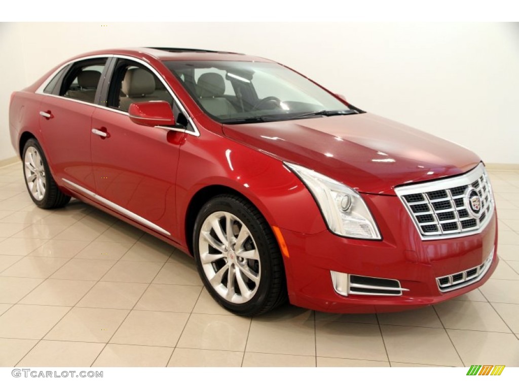 2013 XTS Luxury AWD - Crystal Red Tintcoat / Shale/Cocoa photo #1