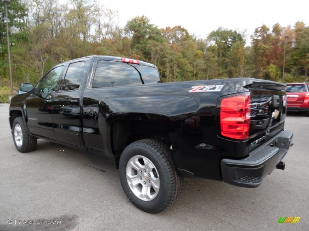 2016 Silverado 1500 LT Z71 Double Cab 4x4 - Black / Jet Black photo #8