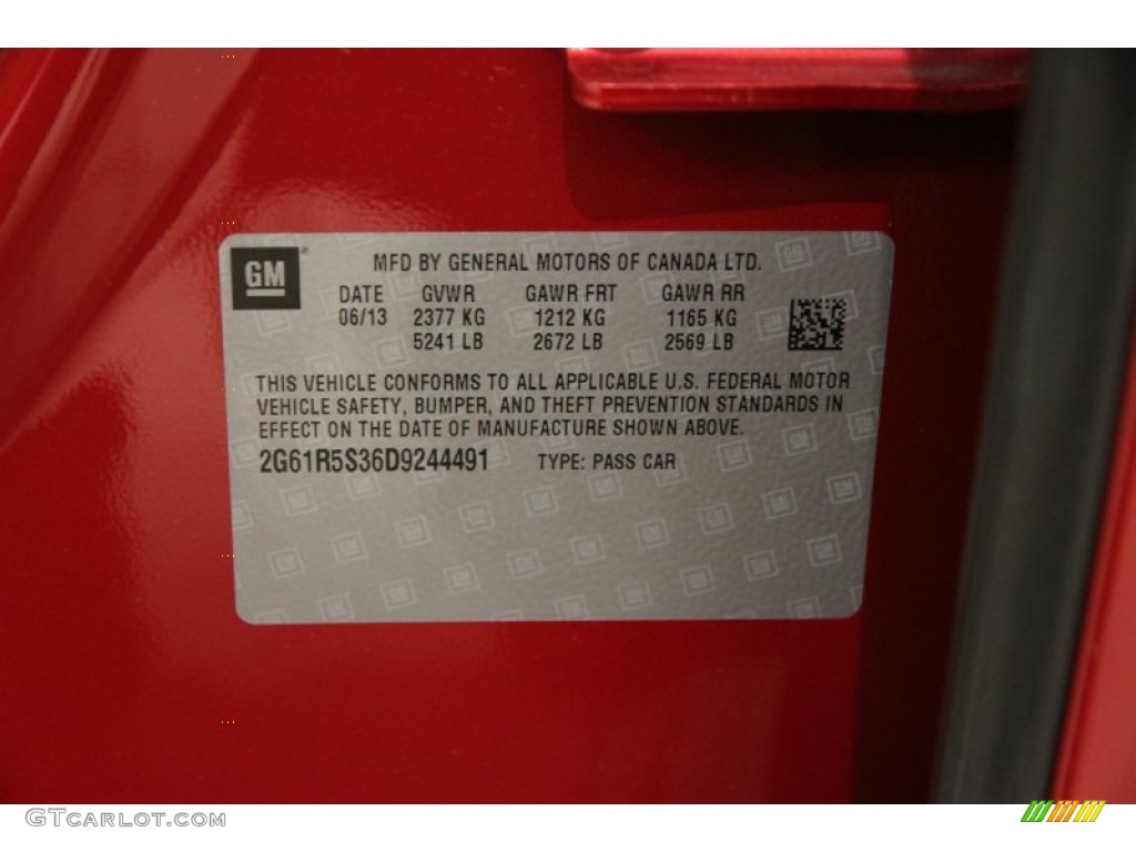 2013 XTS Luxury AWD - Crystal Red Tintcoat / Shale/Cocoa photo #19