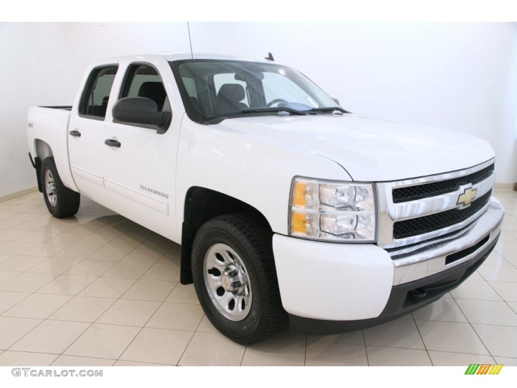 2011 Silverado 1500 LS Crew Cab 4x4 - Summit White / Dark Titanium photo #1