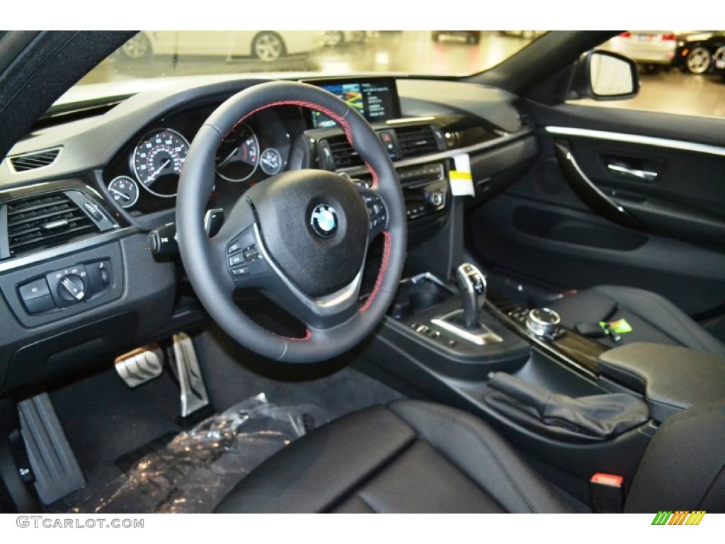 Black Interior 2016 BMW 4 Series 428i Gran Coupe Photo #108067045