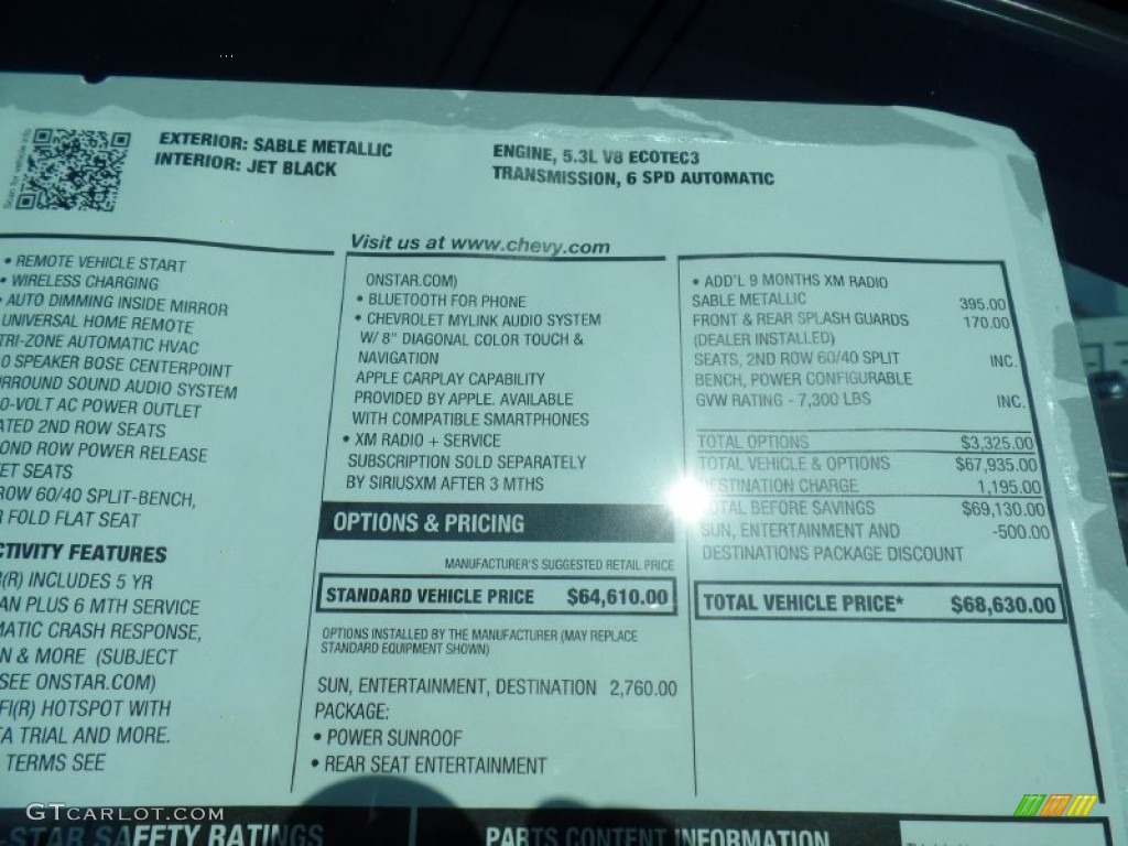 2016 Tahoe LTZ 4WD - Sable Metallic / Jet Black photo #92