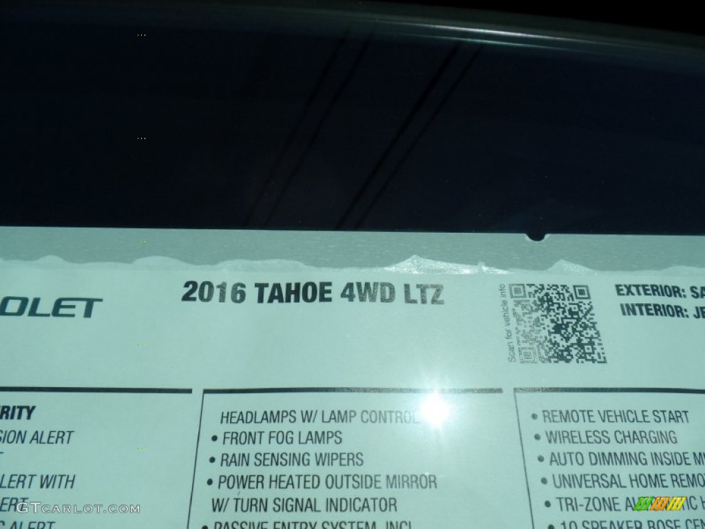 2016 Tahoe LTZ 4WD - Sable Metallic / Jet Black photo #95