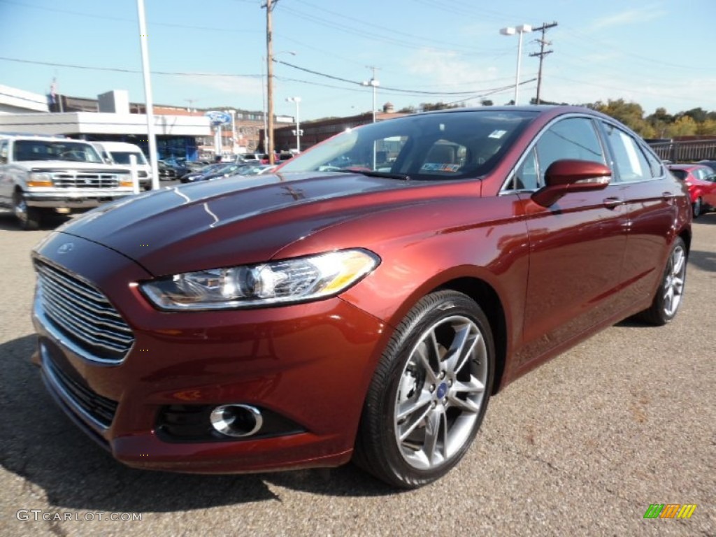 Bronze Fire Metallic 2016 Ford Fusion Titanium Exterior Photo #108069904