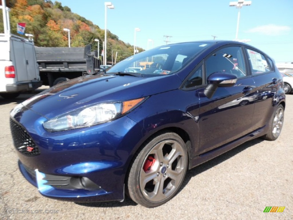 Kona Blue Metallic 2016 Ford Fiesta ST Hatchback Exterior Photo #108070432