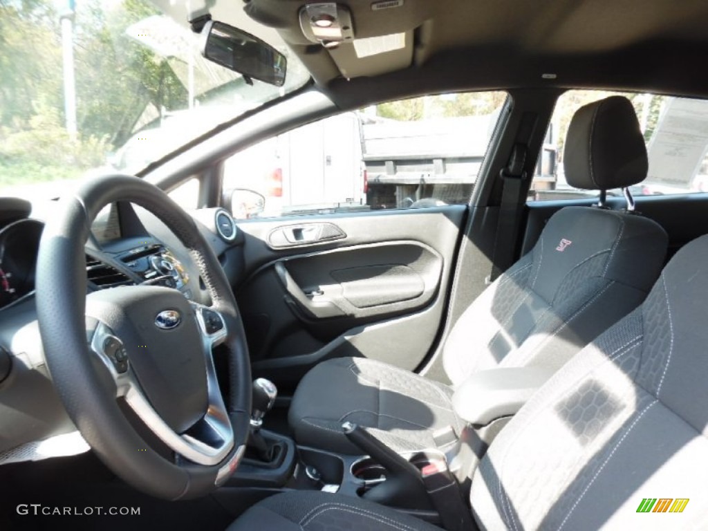 ST Charcoal Black Interior 2016 Ford Fiesta ST Hatchback Photo #108070528