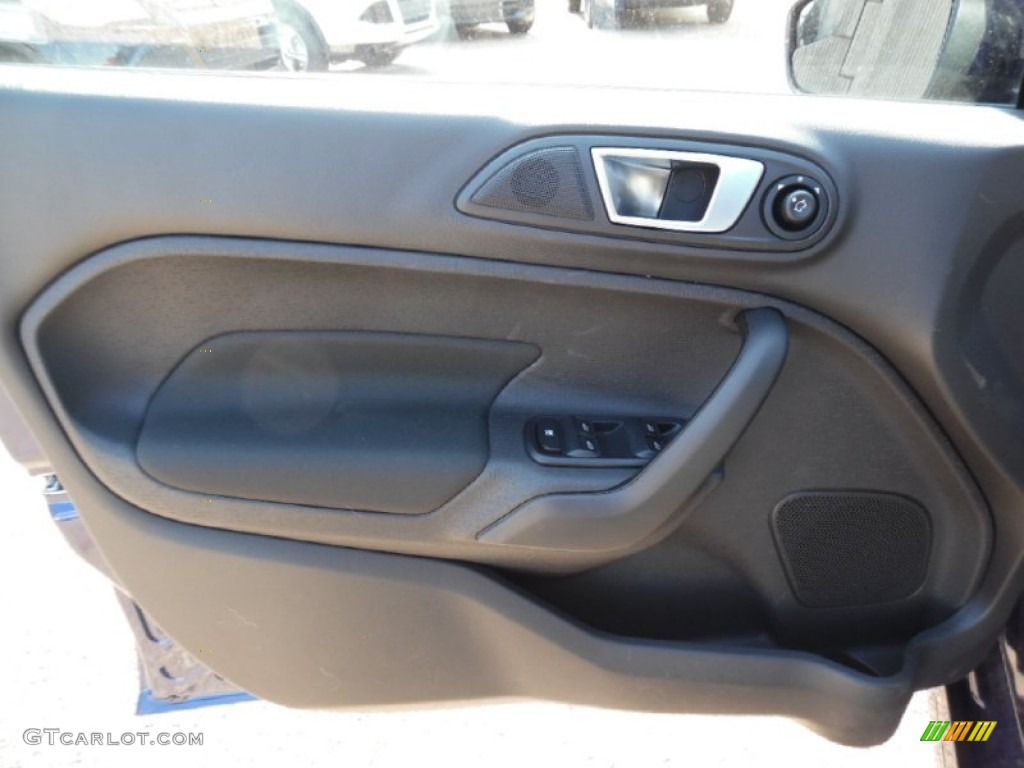 2016 Ford Fiesta ST Hatchback ST Charcoal Black Door Panel Photo #108070603