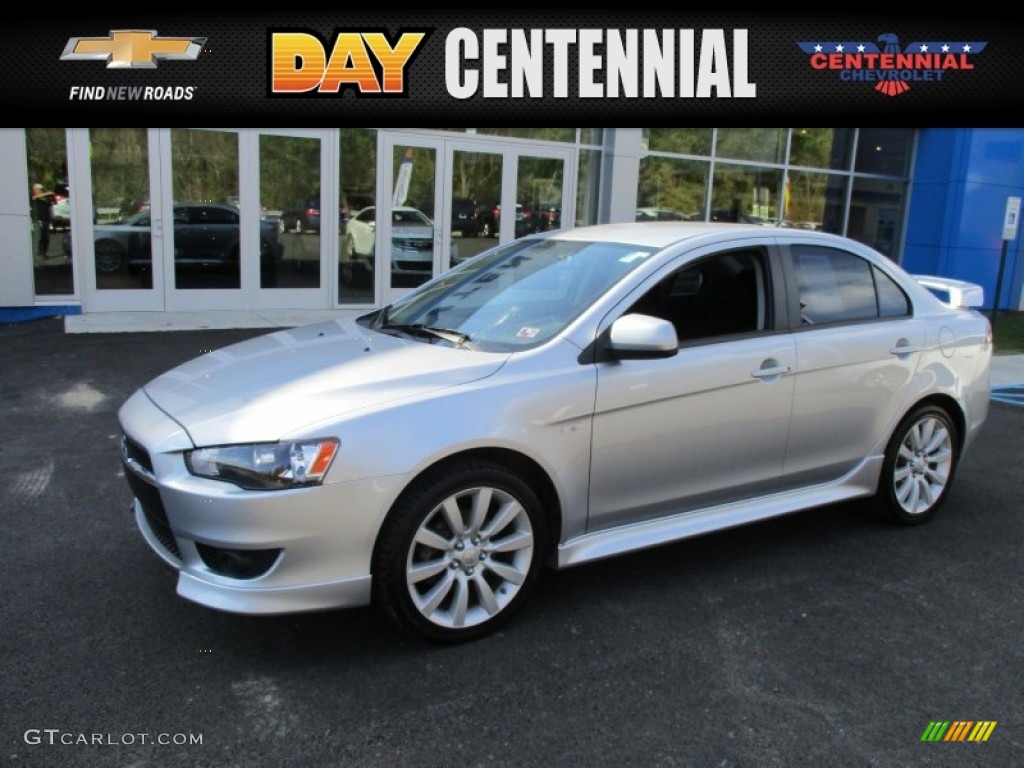 2011 Lancer GTS - Apex Silver Metallic / Black photo #1