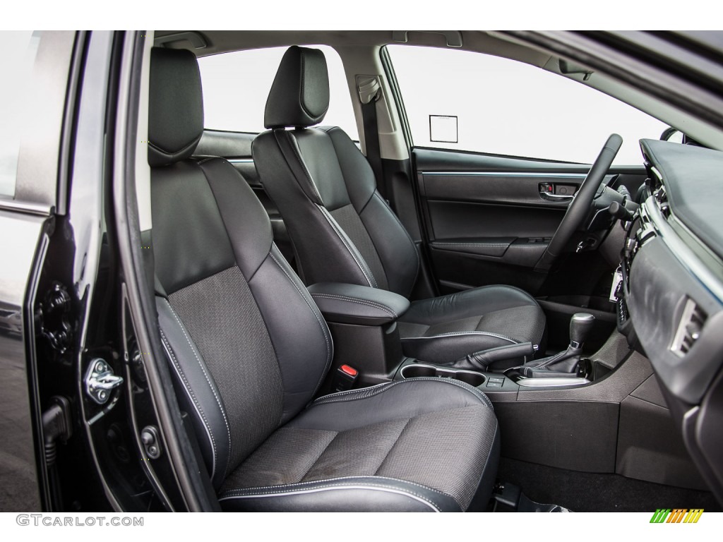 Black Interior 2014 Toyota Corolla S Photo #108071347