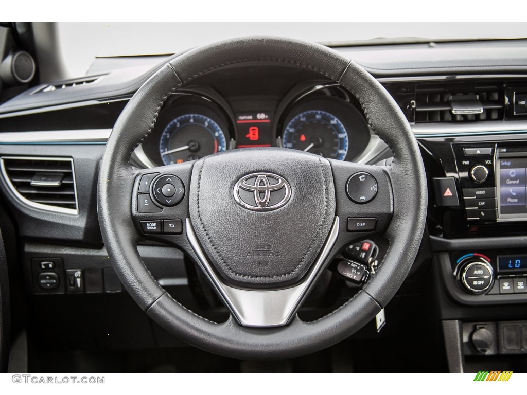 2014 Toyota Corolla S Black Steering Wheel Photo #108071491