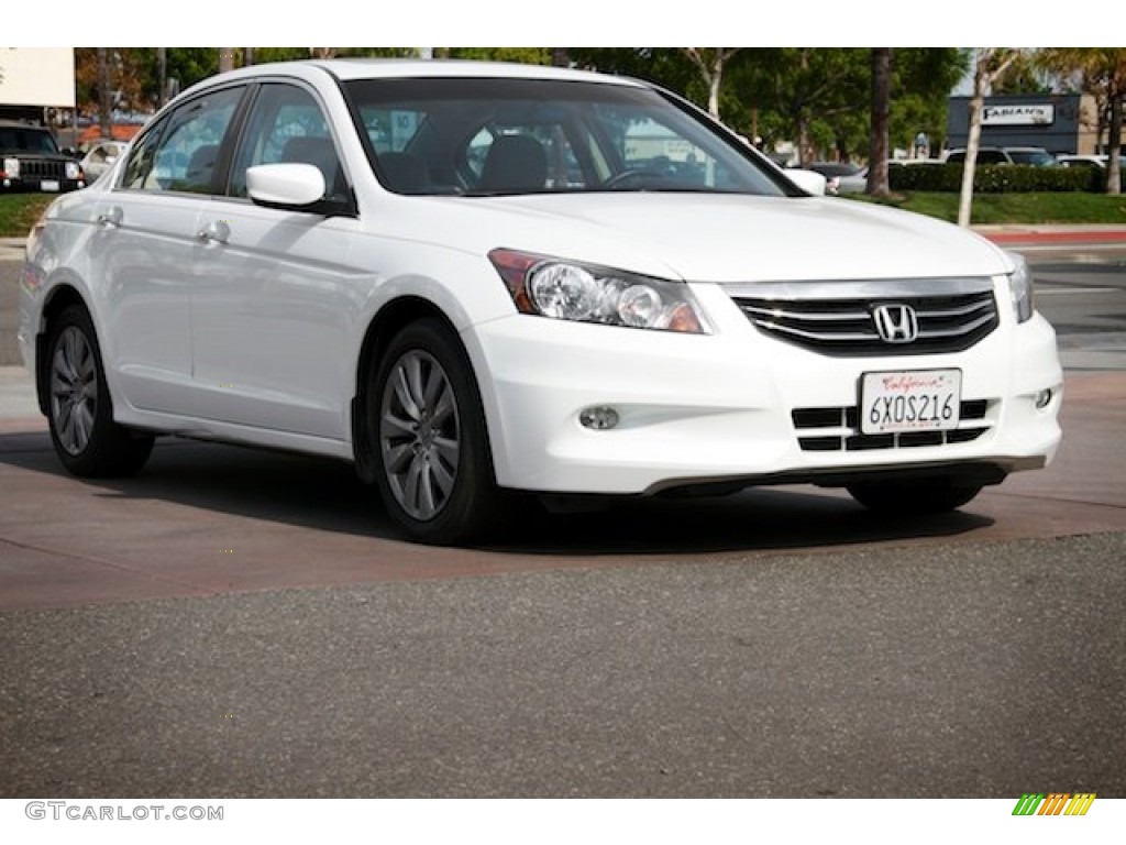 2012 Accord EX V6 Sedan - White Orchid Pearl / Ivory photo #1