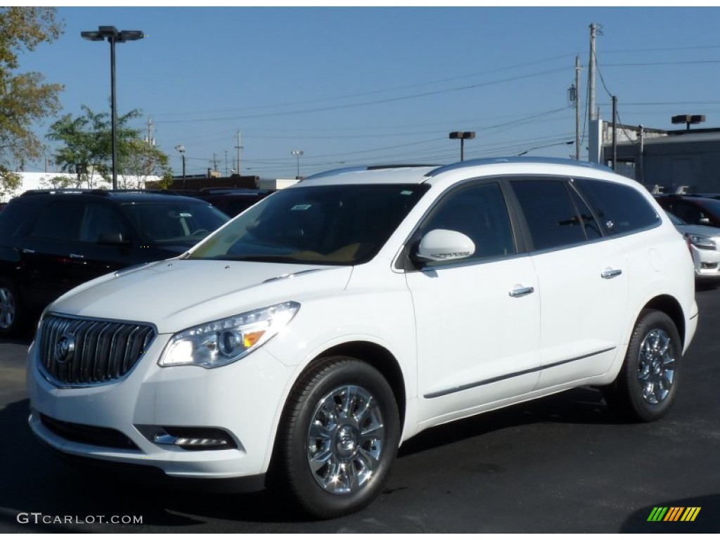 2016 Enclave Leather AWD - Summit White / Choccachino/Cocoa photo #1