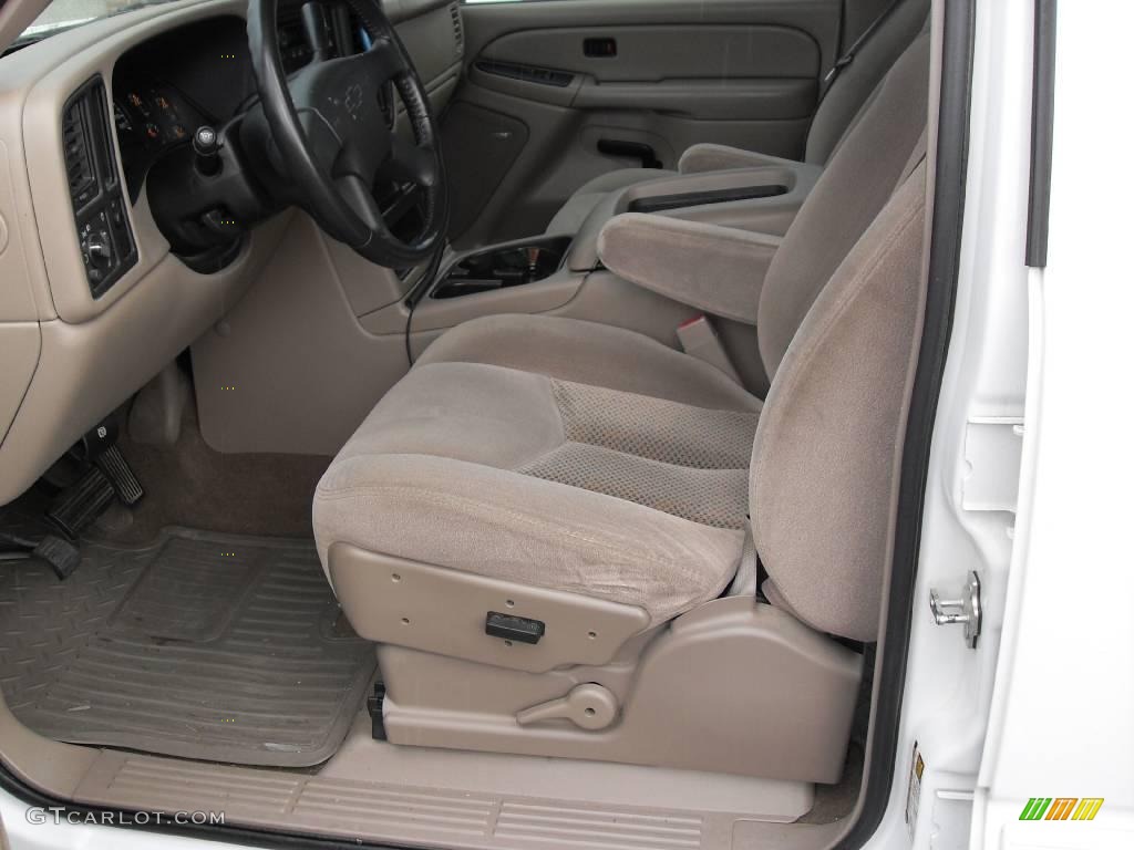 2005 Silverado 1500 LS Crew Cab - Summit White / Tan photo #10