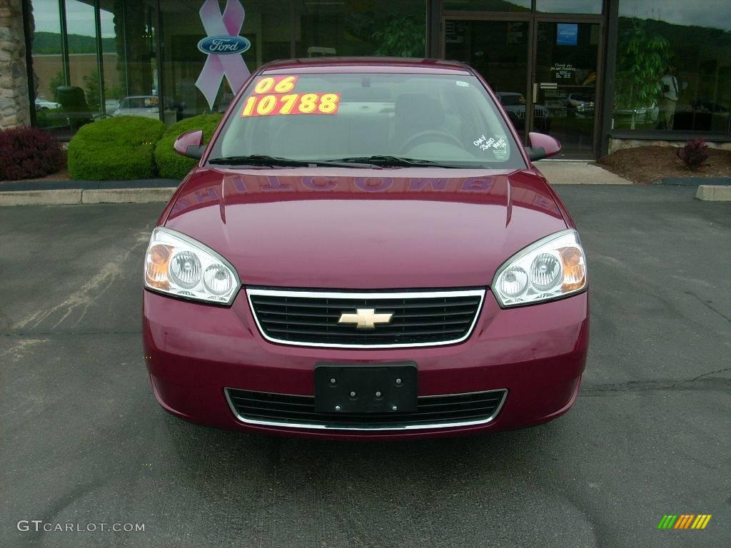 2006 Malibu LT V6 Sedan - Sport Red Metallic / Titanium Gray photo #2