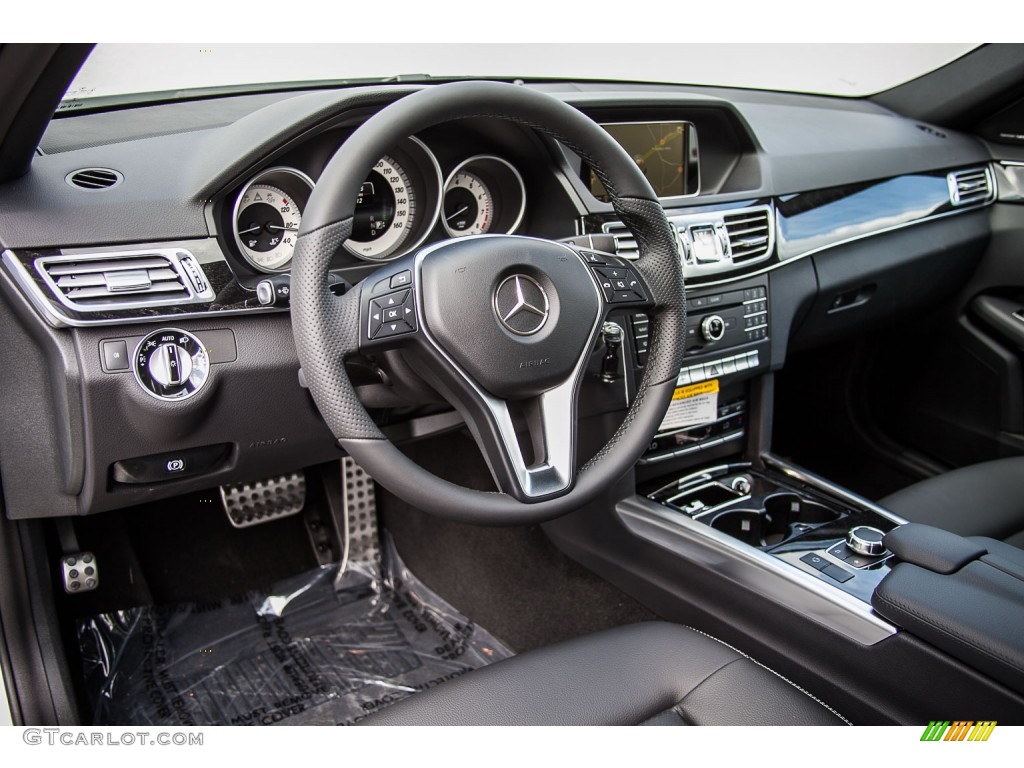 Black Interior 2016 Mercedes-Benz E 350 Sedan Photo #108074944