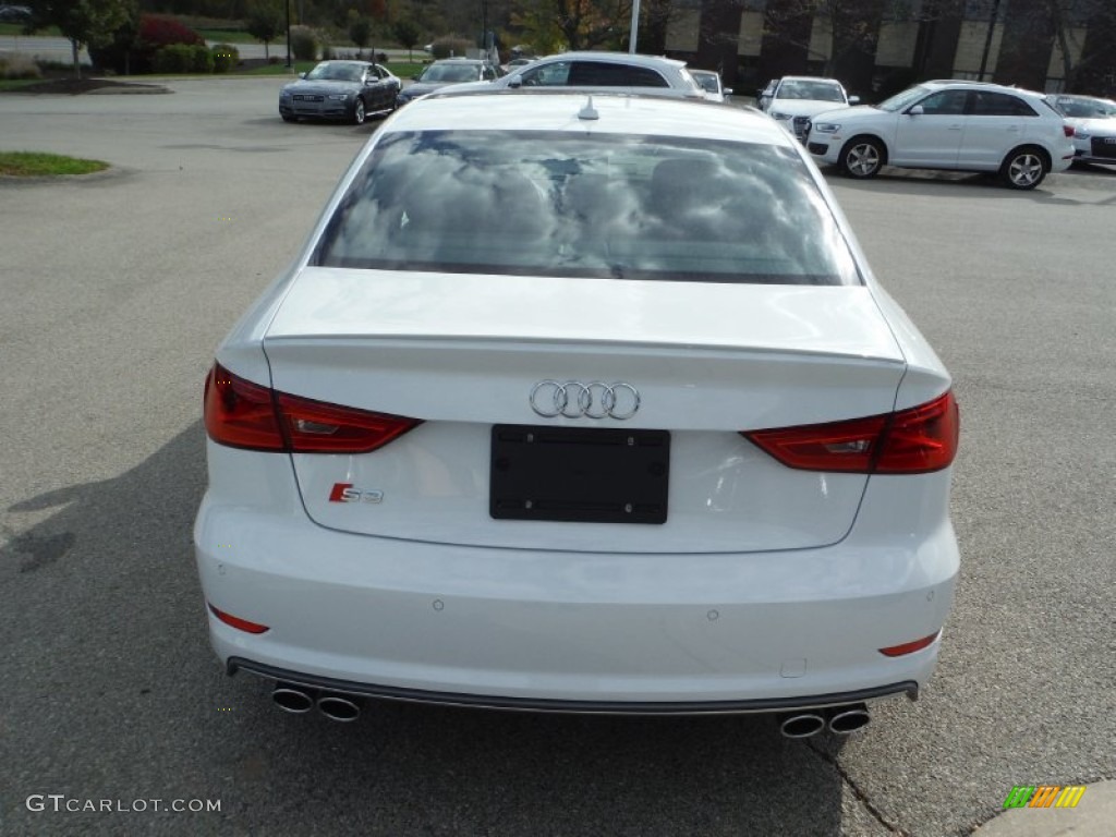 2016 S3 2.0T Premium Plus quattro - Glacier White Metallic / Black/Magma Red photo #13